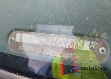 2001 Nissan Frontier Xe из США, поврежденный, VIN 1N6DD26S71C343086